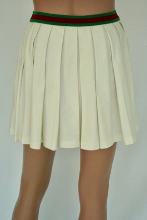 Wide Skirt With Web Band