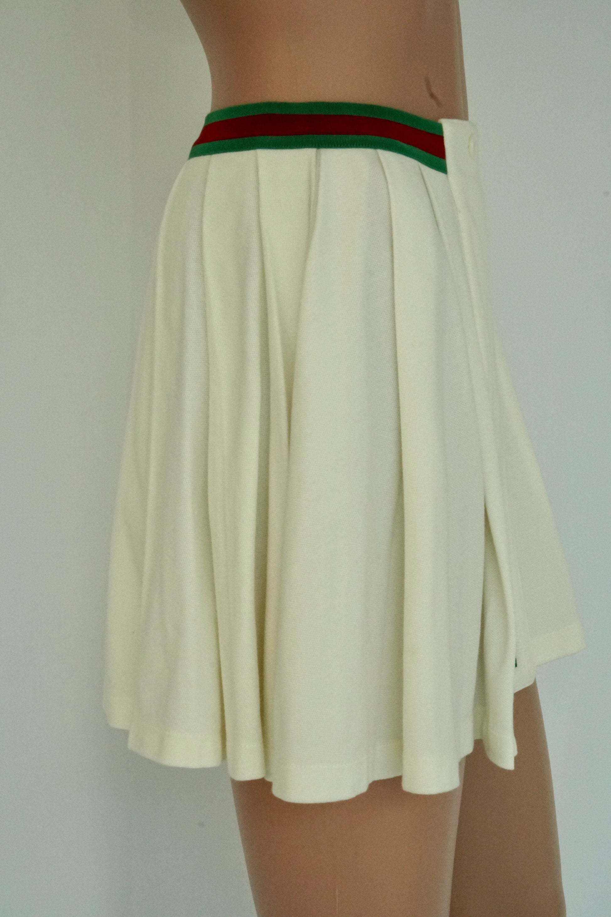 Wide Skirt With Web Band
