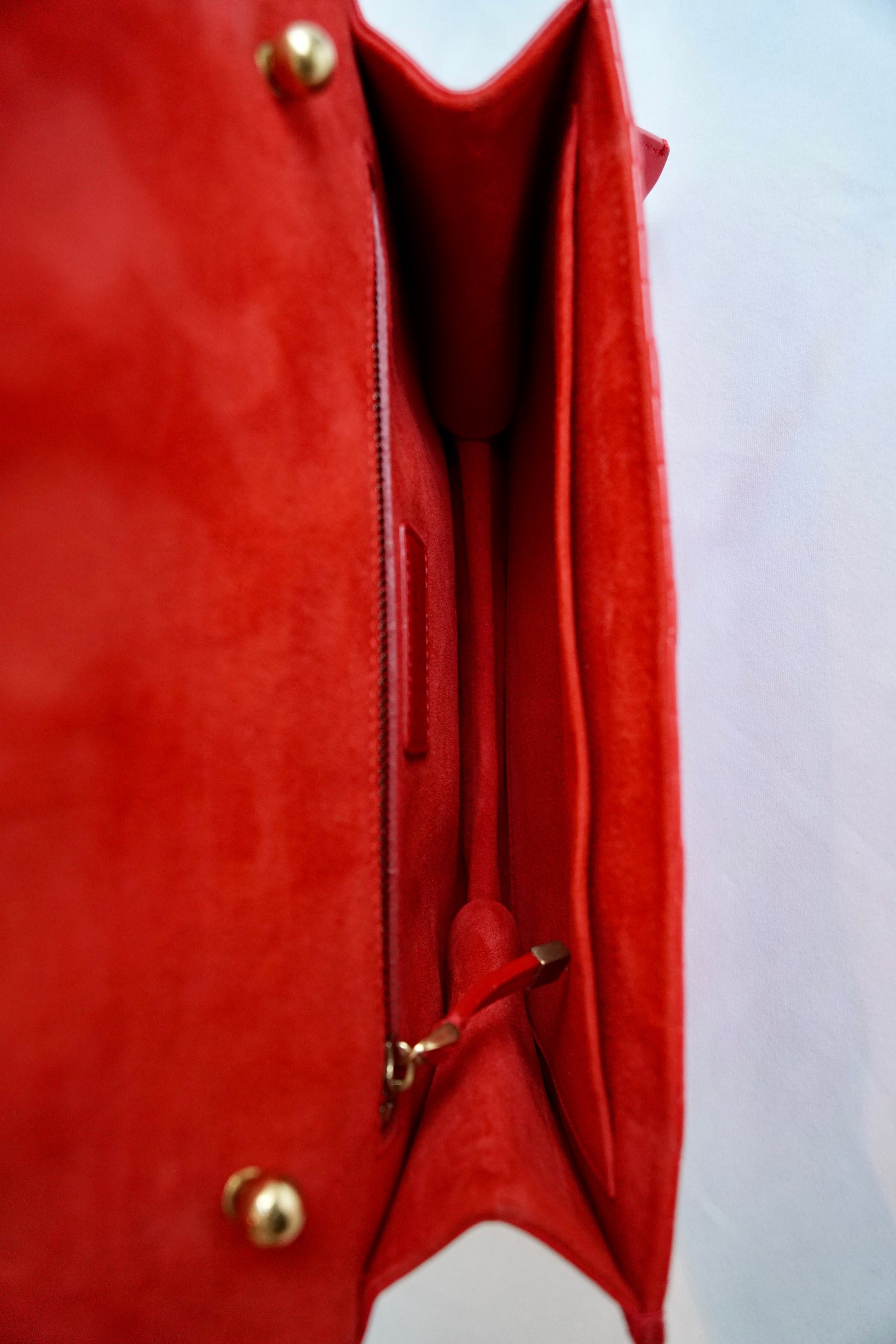 Dioraddict Red Cannage Leather Bag